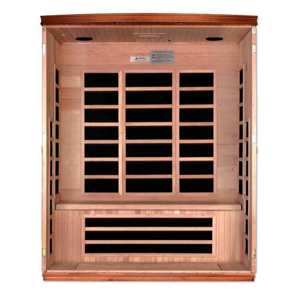 Dynamic Lugano 2-3 Person Low EMF FAR Infrared Sauna - Image 4