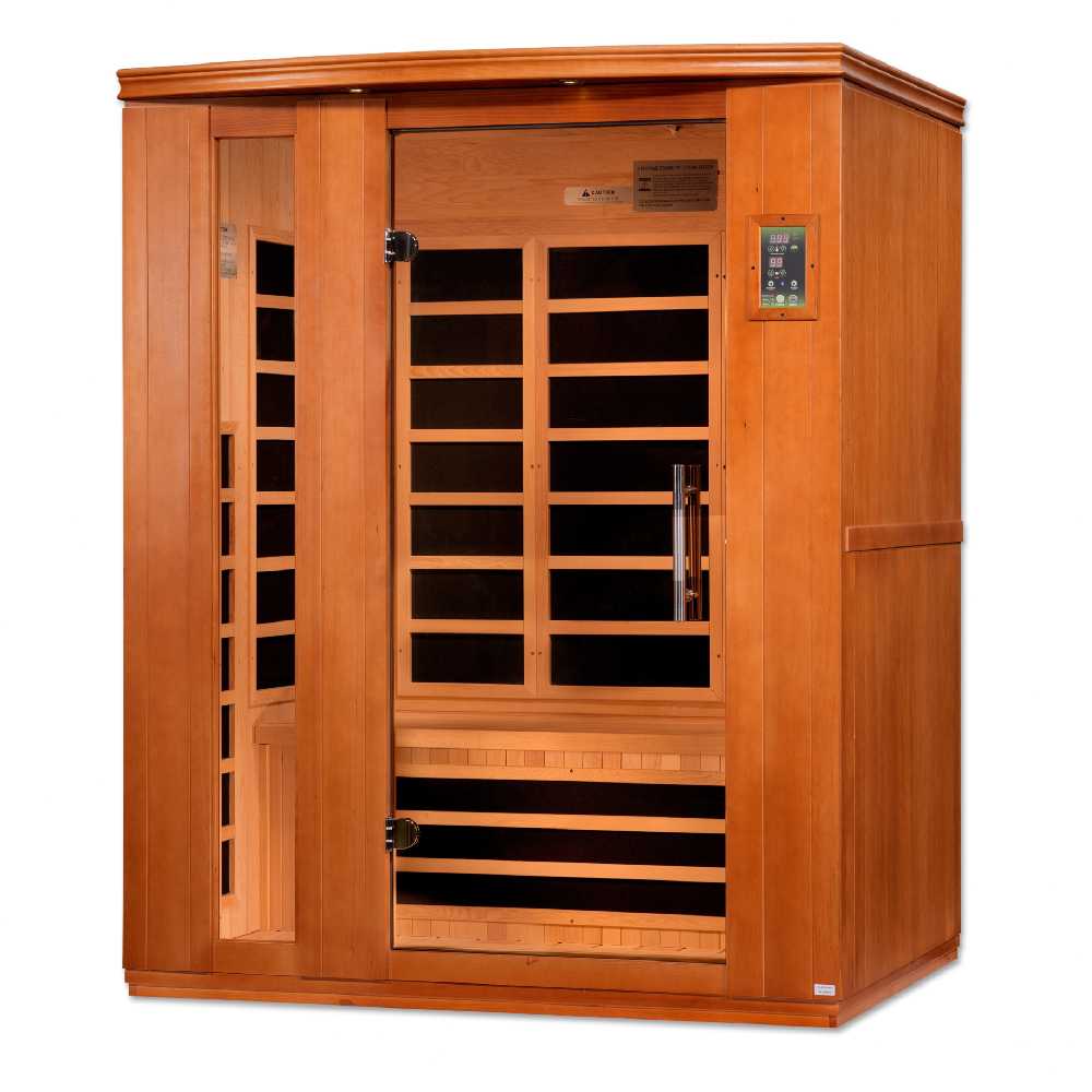 Dynamic Lugano Elite 2-3 Person Ultra Low EMF FAR Infrared Sauna - Image 3