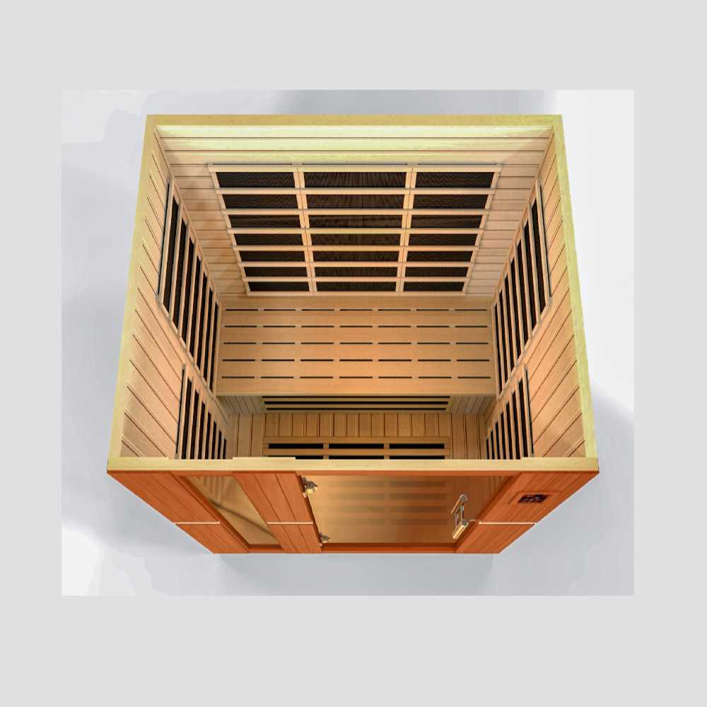 Dynamic Lugano Elite 2-3 Person Ultra Low EMF FAR Infrared Sauna - Image 5