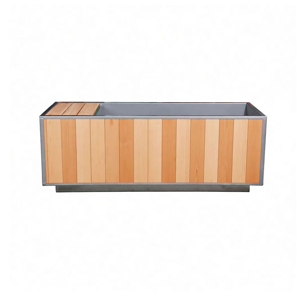 The Flow Cold Plunge Clear Cedar exterior finish
