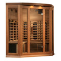 Maxxus 2-3 Person Corner Full Spectrum EMF FAR Infrared Sauna (Red Cedar)