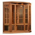 Maxxus 2-3 Person Corner Low EMF FAR Infrared Sauna (Red Cedar)