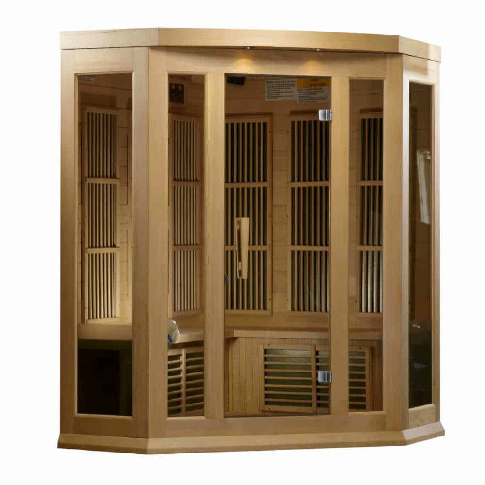 Maxxus 2-3 Person Corner Low EMF FAR Infrared Sauna