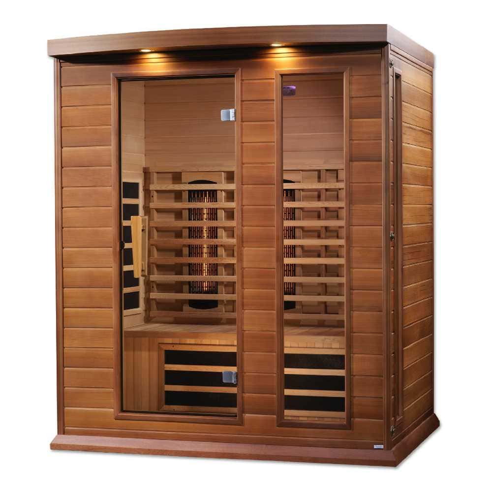 Maxxus 2-3 Person Full Spectrum EMF FAR Infrared Sauna (Red Cedar) - Image 4
