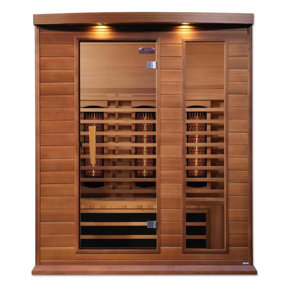 Maxxus 2-3 Person Full Spectrum EMF FAR Infrared Sauna (Red Cedar) - Image 2