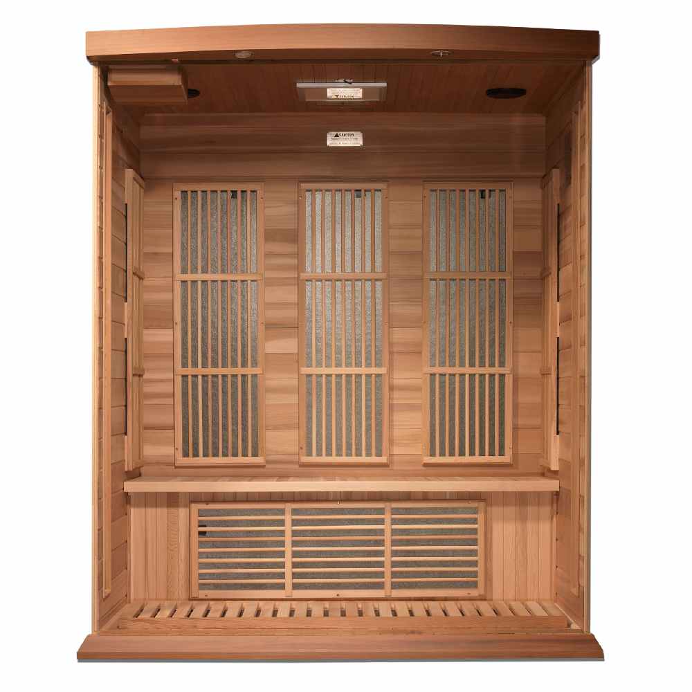 Maxxus 2-3 Person Low EMF FAR Infrared Sauna (Red Cedar) - Image 4