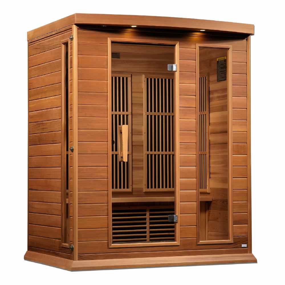 Maxxus 2-3 Person Near Zero EMF FAR Infrared Sauna (Red Cedar)