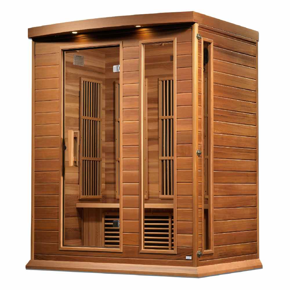 Maxxus 2-3 Person Near Zero EMF FAR Infrared Sauna (Red Cedar) - Image 3