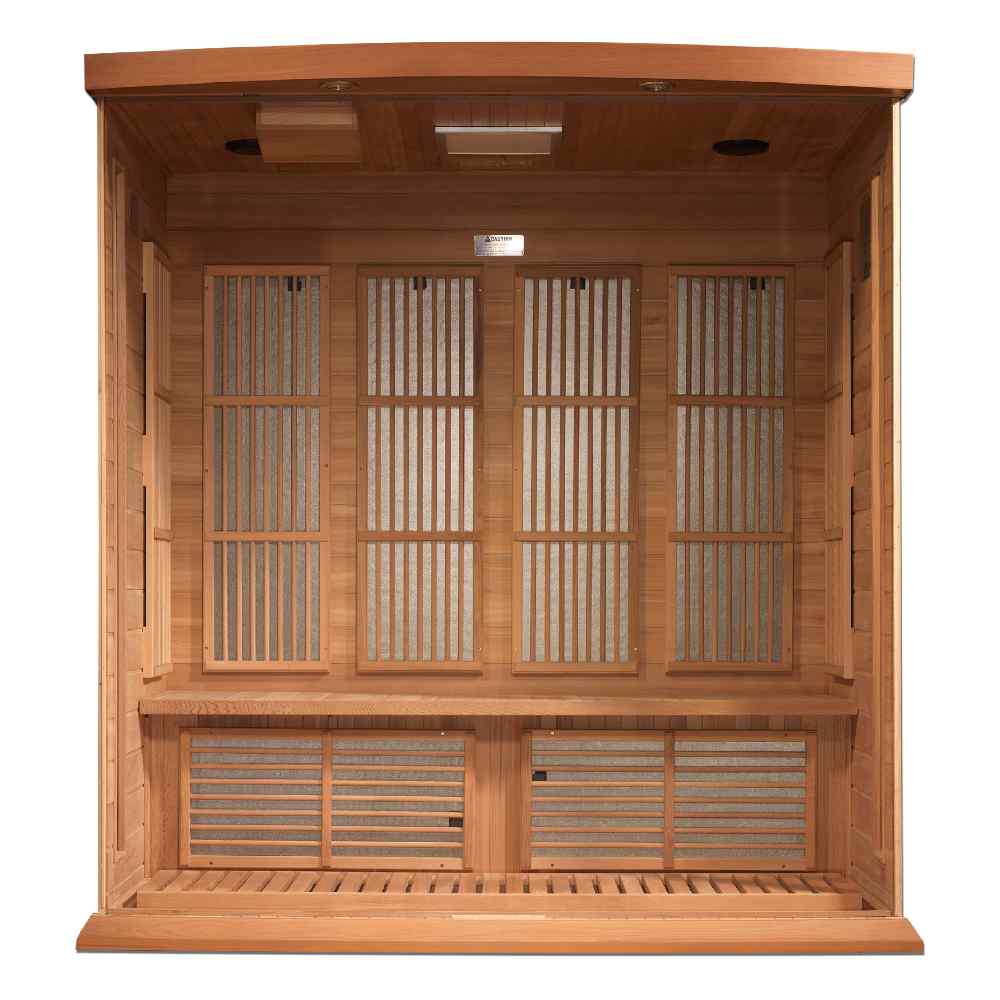 Maxxus 3-4 Person Low EMF FAR Infrared Sauna (Red Cedar) - Image 4