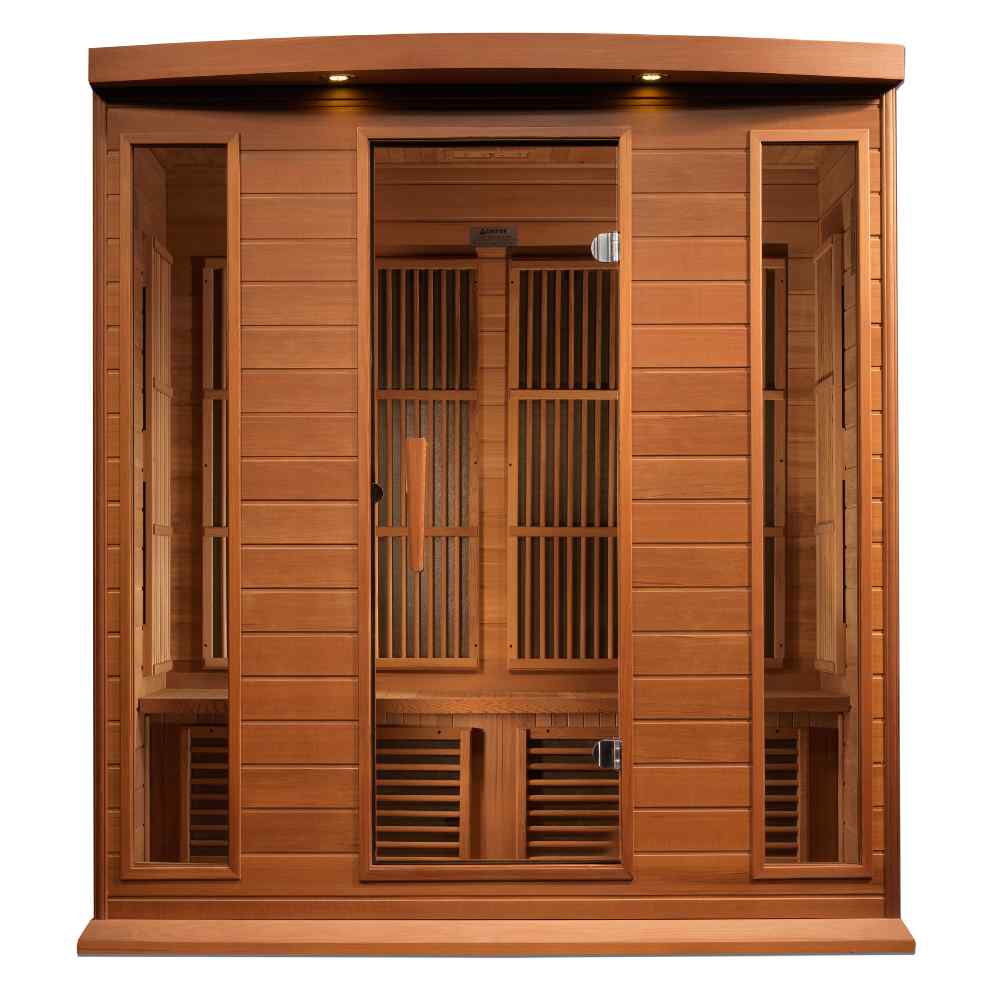 Maxxus 3-4 Person Low EMF FAR Infrared Sauna (Red Cedar) - Image 2